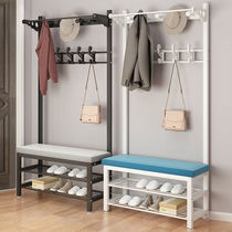 Simple coat rack floor hanging integrated shoe replacement stool hanger foam basin horn guarantee test