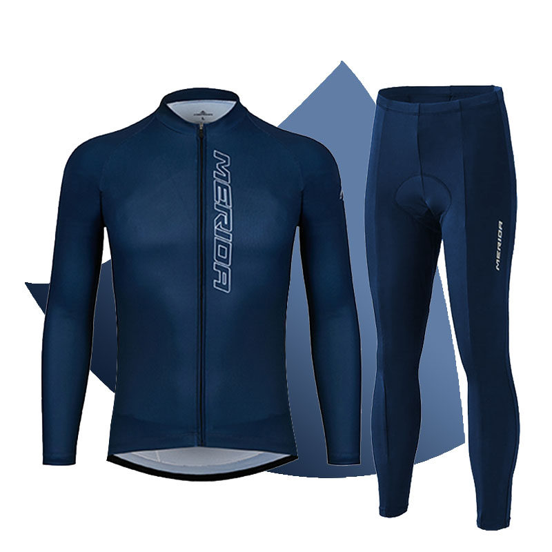 Spring and summer Meli men and women's long - sleeved dry cycling suit for sweat and keep warm grab