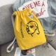 Phiên bản tiếng Hàn của ba lô nam và nữ mới học sinh ba lô chùm văn học DrawString vải Messenger Túi du lịch giải trí cặp học sinh tiểu học nữ