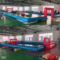 Inflatable football field mobile football door inflatable fence bumper car track water football field childrens stadium