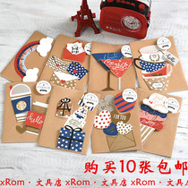 Mini blessing card creative children holiday card card universal card birthday card thank you card cute shape card