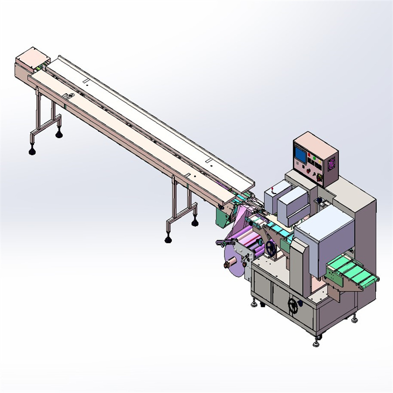 Pillow-Type Packaging Machine 450 Reciprocating Film Feed System X2516 3D Drawings Mechanical Design Materials Sw Model