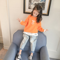 Girls Sweatshirt Spring 2019 New style of foreign trade children Korean fashion pullover childrens spring and autumn loose coat