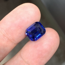 Caiyi Jewelry 7 29ct Sri Lankan Natural Burnt Royal Blue Sapphire Loose Stone High-end Color Treasure Customization