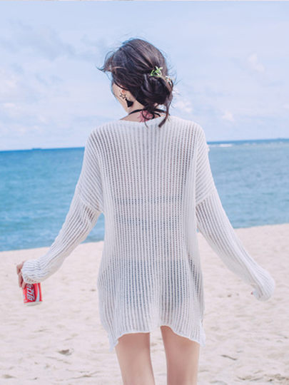 Women's swimsuit three-piece cover-up, split, conservative, small breasts gathered to cover belly, slimming, sexy hot spring bikini swimsuit