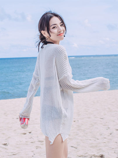 Women's swimsuit three-piece cover-up, split, conservative, small breasts gathered to cover belly, slimming, sexy hot spring bikini swimsuit