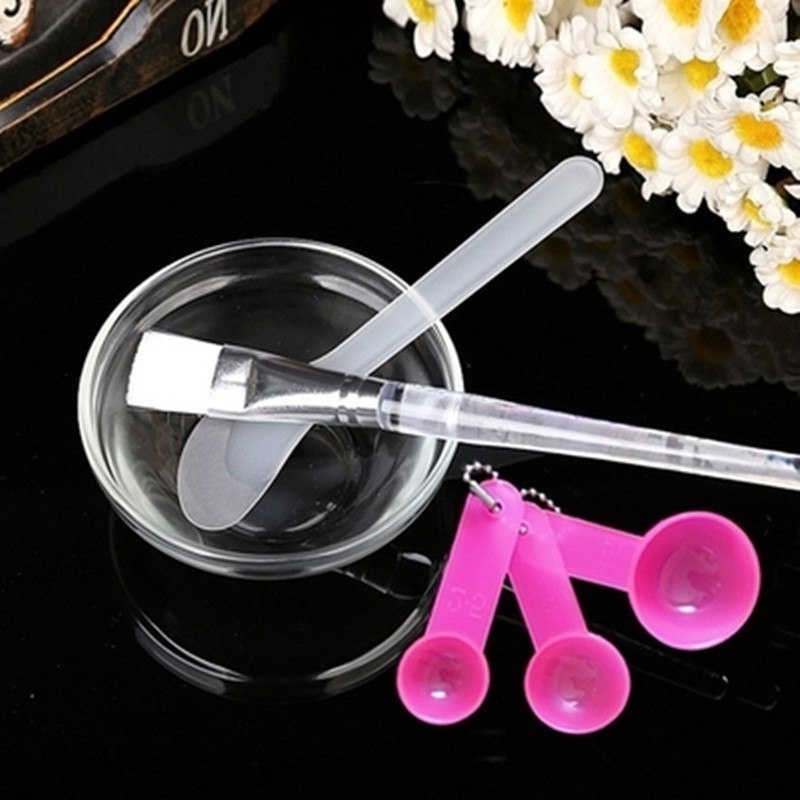 Adjusting mask powder glass small bowl to make mask stick brush set beauty salon beauty face care tool makeup spa - Taobao