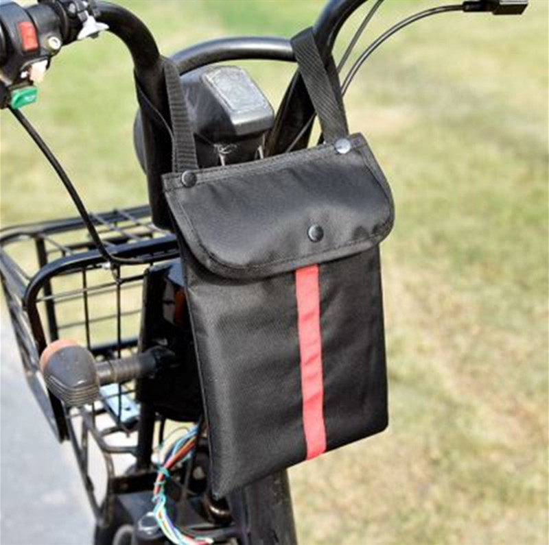 Electric motorcycle storage bag front electric bicycle bicycle mobile phone bag two-wheeler storage hanging bag waterproof large - Taobao