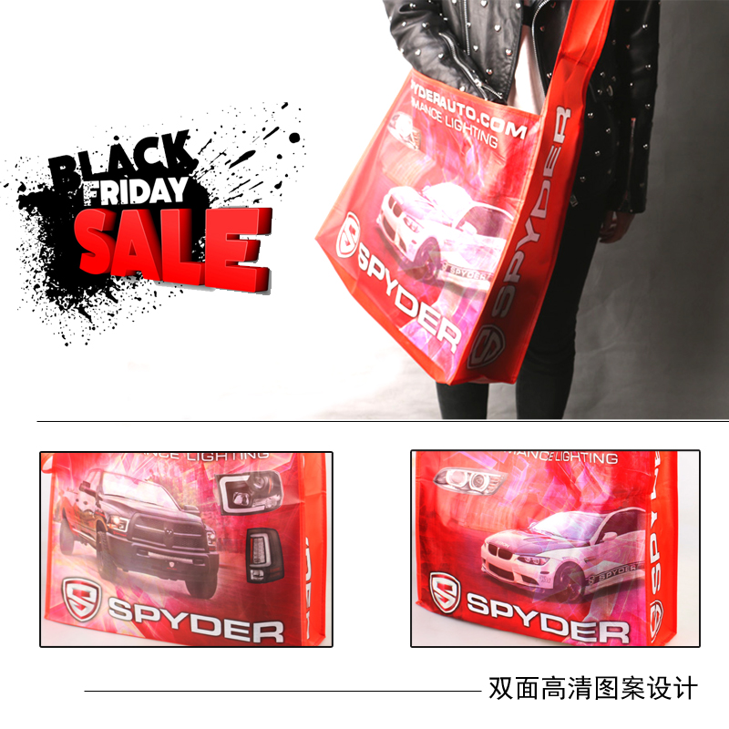 Special price Europe and America Custom oversize shopping bag Outdoor laminated multifunction single shoulder inclined cross travel cashier bag