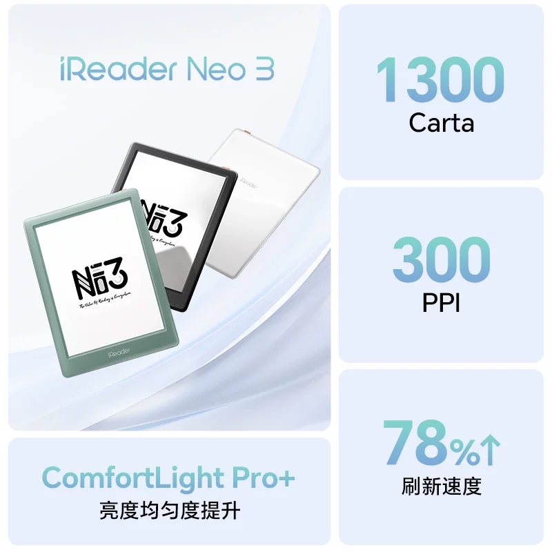 Присоединяйтесь к членству и мгновенно получайте скидки iReader Neo 3 электронная книга с чернильным экраном, 6 дюймов, умный ридер электронных бумаг