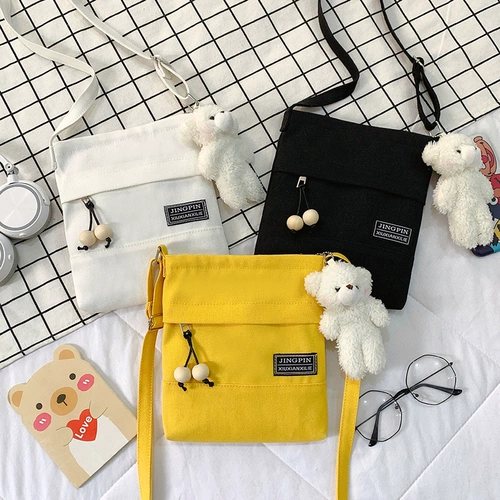 Мобильный телефон, небольшая сумка, сумка через плечо, сумка на одно плечо для школьников, тканевый мешок, 2023, в корейском стиле
