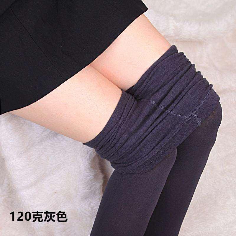 Cơ thể màu thịt cơ thể phụ nữ mặc bên trong và bên ngoài mặc dày cộng với nhung mùa xuân và quần mùa thu và mùa đông quần mỏng phần mỏng quần short thun nữ