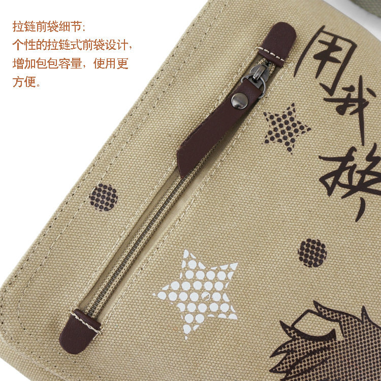 細節-包蓋拉鏈前袋