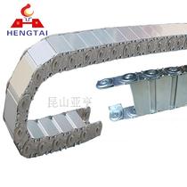 Manufacturer Dingding to make metal stainless steel aluminium drag chain machine bed equipment cable steel drag chain closed wire channel steel drag chain