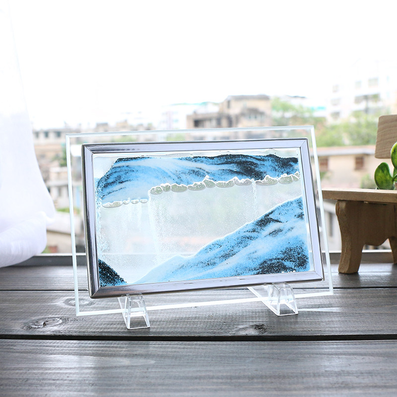 Hourglass Painting Swing Piece Flow Sand Painting 3d Landscape Painting Creativity Office Desktop Home Decoration Craft Gift Hem Accessories Children's Gifts