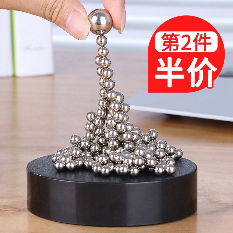 Creative magnetic sculpture living room Wine cabinet TV cabinet home decoration office desktop new strange magnetic fixtures small