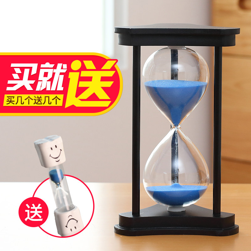 Hourglass timer Funnel Quicksand bottle time 30 45 60 minutes and a half an hour Children's drop gift ornament