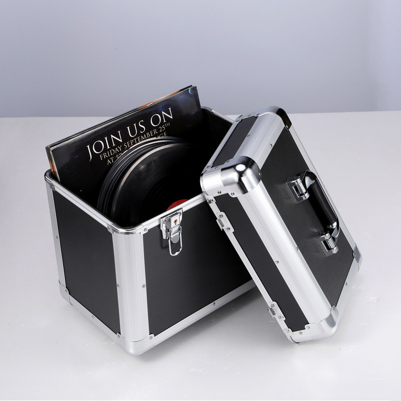 Top open cover vertical storage box LP vinyl record storage rack mounted video disc long play moisture-proof box collection