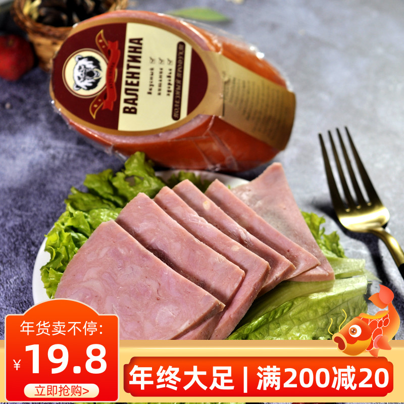 Salt water ham sausage Russian style sausage Russian sausage net red snacks 310g open bag ready to eat