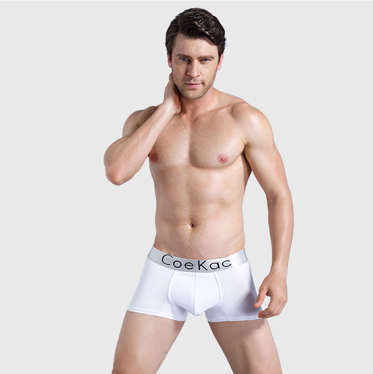 4 hộp quà tặng nam đồ lót nam boxers thoải mái U lồi thở eo bốn-horn quần thanh niên