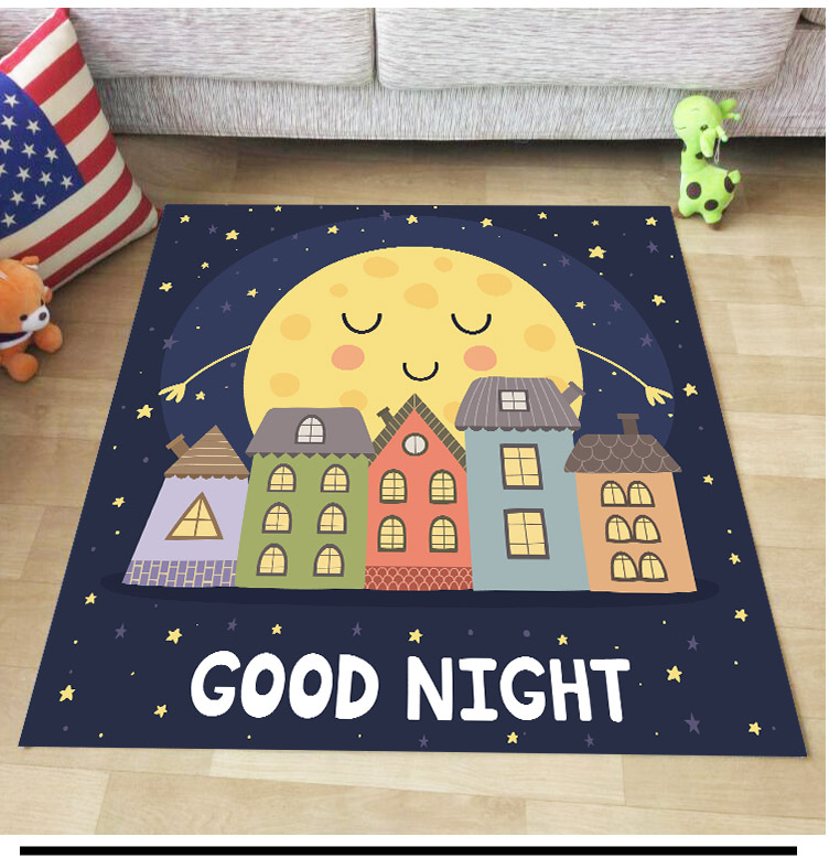 Hộ gia đình dễ thương phim hoạt hình khủng long thảm giỏ vuông ghế máy tính cho trẻ học thảm bàn ghế thảm sàn - Thảm thảm ngủ