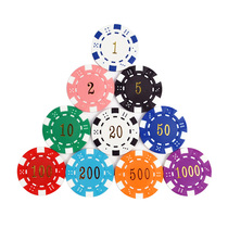 High quality dice flower chips mahjong chips ABS gilding chips Baccarat Texas chips
