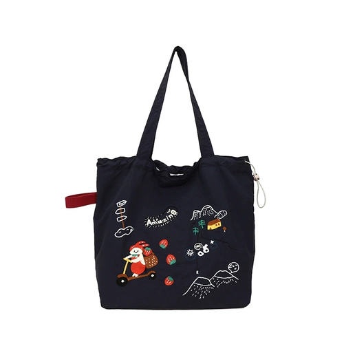Японский вместительный и большой шоппер для отдыха, универсальная модная сумка на одно плечо