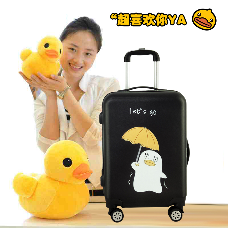 Hành lý nam phổ bánh xe phiên bản tiếng Hàn của cô bé dễ thương tươi cá tính đại học mật khẩu phim hoạt hình vali nữ trường hợp xe đẩy mẫu vali kéo đẹp