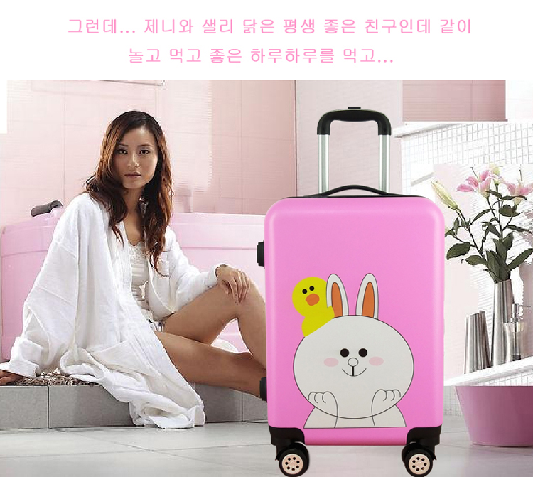 Hành lý nam phổ bánh xe phiên bản tiếng Hàn của cô bé dễ thương tươi cá tính đại học mật khẩu phim hoạt hình vali nữ trường hợp xe đẩy mẫu vali kéo đẹp