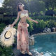 Two-Piece Swimsuit for Women, Pure and Desirable Style, Super Fairy-Like, Sweet and High-End, Resort Hot Spring Mesh Skirt-Style Bikini Three-Piece Set