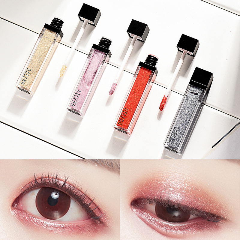 Liquid Eye Shadow Waterproof Not Fly Powder No Demakeup Pearlescent Sparkling Pink Earth Color Earth Color Eye Shadow liquid Silkworm Liquid