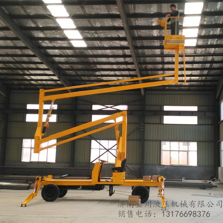 Dedicated mobile lift crank arm lift platform street lamp maintenance ladder high-altitude work climbing ladder lift car