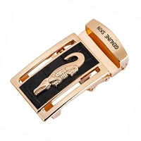 1 Золотая пряжка с черной кожей