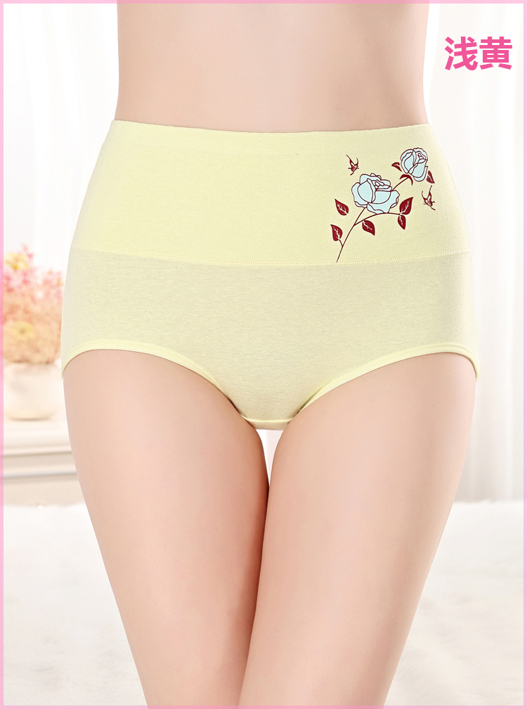 4 4 màu cao eo của phụ nữ đồ lót cotton bụng hip gợi cảm in cotton cotton tóm tắt shop đồ lót cao cấp
