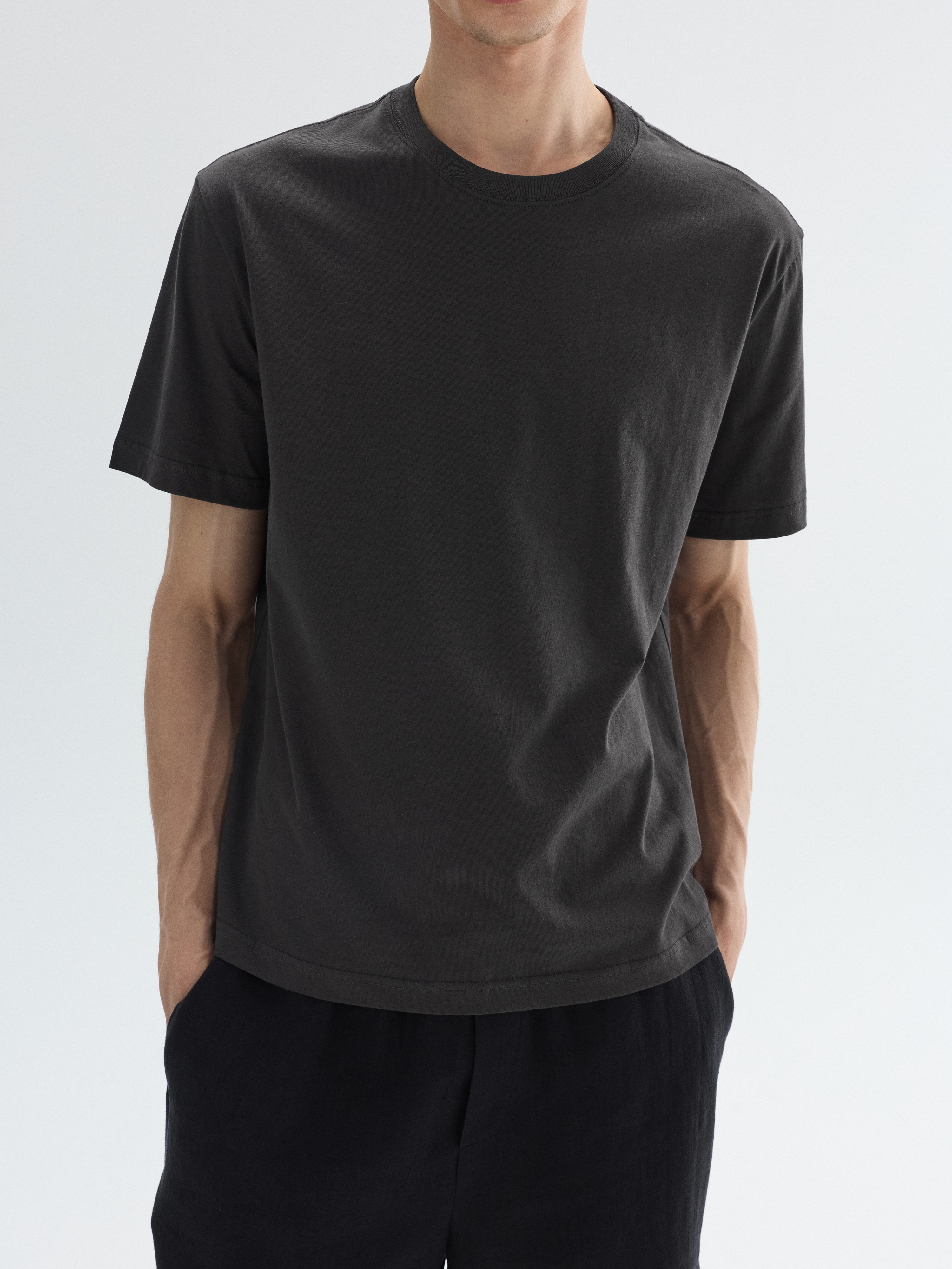 PURESQUARE Ultra-Soft Long-Staple Cotton Relaxed Tee