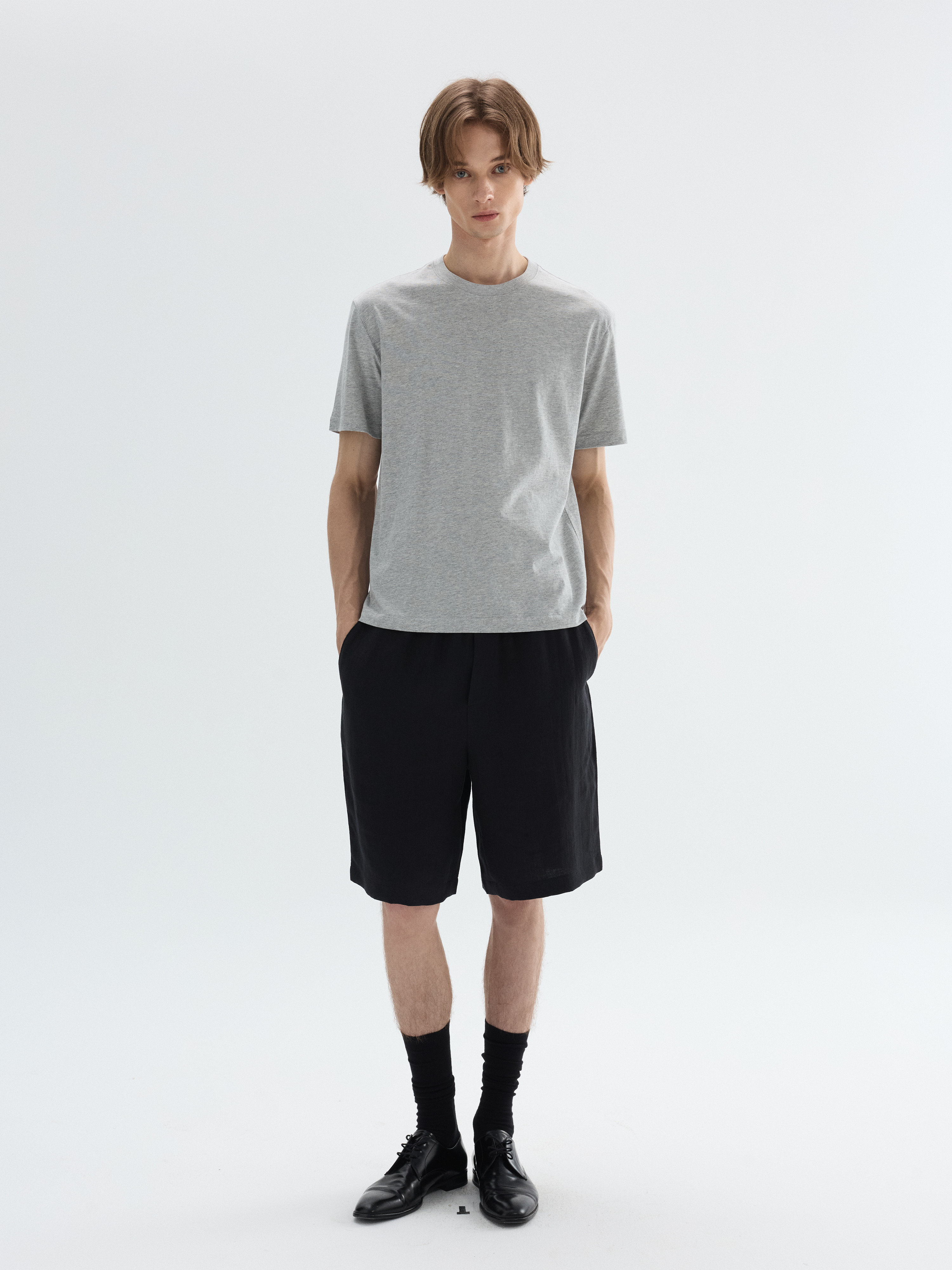PURESQUARE Ultra-Soft Long-Staple Cotton Relaxed Tee
