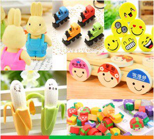 New Year's Day Creative Stationery Learning Supplies Stereo Remove Multiple Animal Rubber Primary Student Prize Gift