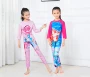 Phim hoạt hình Boxer Children Áo tắm một mảnh Áo tắm ấm áp Set Girls Big Boy Áo tắm dài tay bikini trẻ con