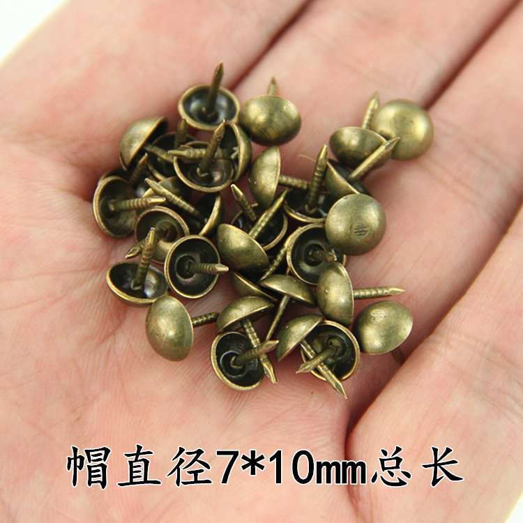 7 * 10mm glossy small foam nail imitation ancient sofa nail decorative nail round bubble nail wood planenail upholted nail ancient bronze door nail