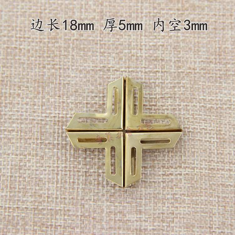 20 (1108) Inner high 3mm-phase bookwrapping corner book corner menu notebook protection corner retro pressure corner collar corner