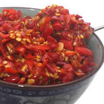 Hunan chopped chili sauce 450G garlic handmade farmhouse super spicy bibimbap special spicy chili sauce Sichuan hot pot spicy chopped pepper