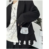 Небольшая сумка, сумка через плечо, изысканная серебряная маленькая цепь