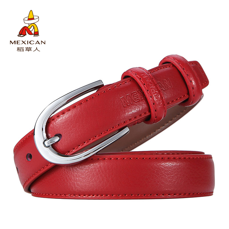 Rice Straw Man Belt Lady Brief About 100 Hitch Edition Summer Decoration Pants With Ladies Fashion Casual Lady Leather Strap