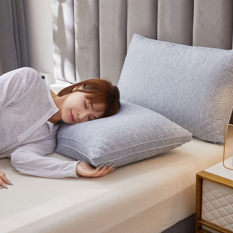 Single double pillow core a pair of household cervical sponsor sleep special pillow summer hotel cool pillow hard and full head male