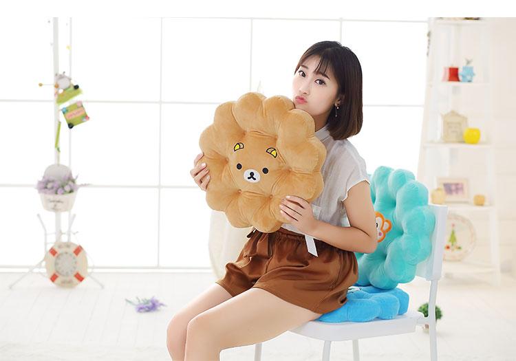Hoa tròn ghế văn phòng đệm dày sinh viên tatami cartoon thảm đệm ghế sang trọng sàn - Ghế đệm / đệm Sofa bộ thảm trải ghế gỗ cao cấp dày không trơn