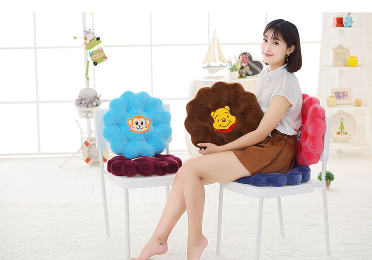 Hoa tròn ghế văn phòng đệm dày sinh viên tatami cartoon thảm đệm ghế sang trọng sàn - Ghế đệm / đệm Sofa bộ thảm trải ghế gỗ cao cấp dày không trơn