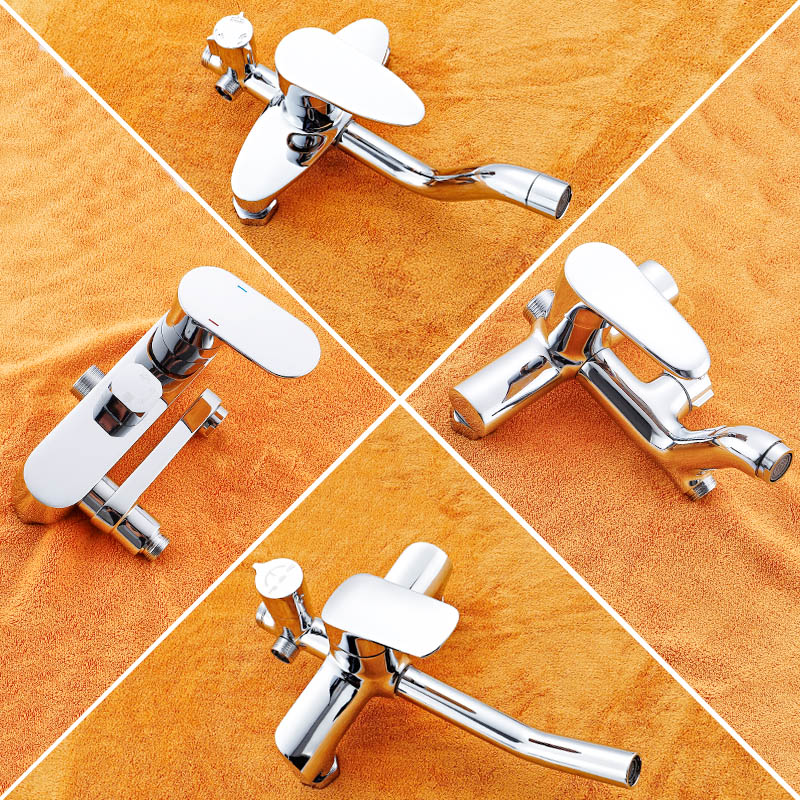 Bathroom shower switch shower faucet accessories hot and cold triple three-speed faucet bath all copper mixing valve accessories
