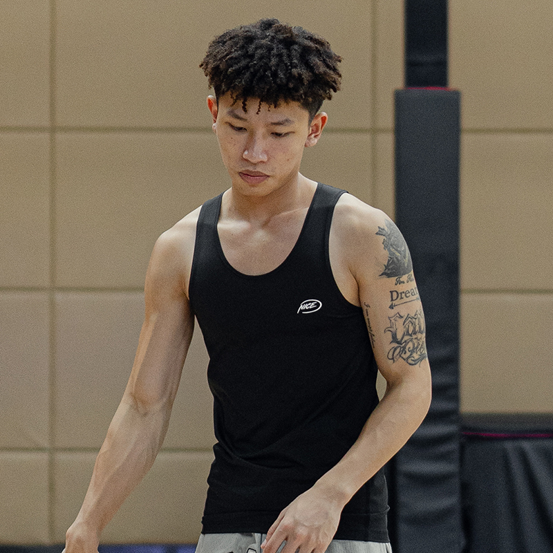 Niceid Nice Men's Training Vest Sports Fitness Sleeveless High-Elastic Breathable Quick-Drying Vest Niceid Nice Men's Training Vest Sports Fitness Sleeveless High-Elastic Breathable Quick-Drying Vest