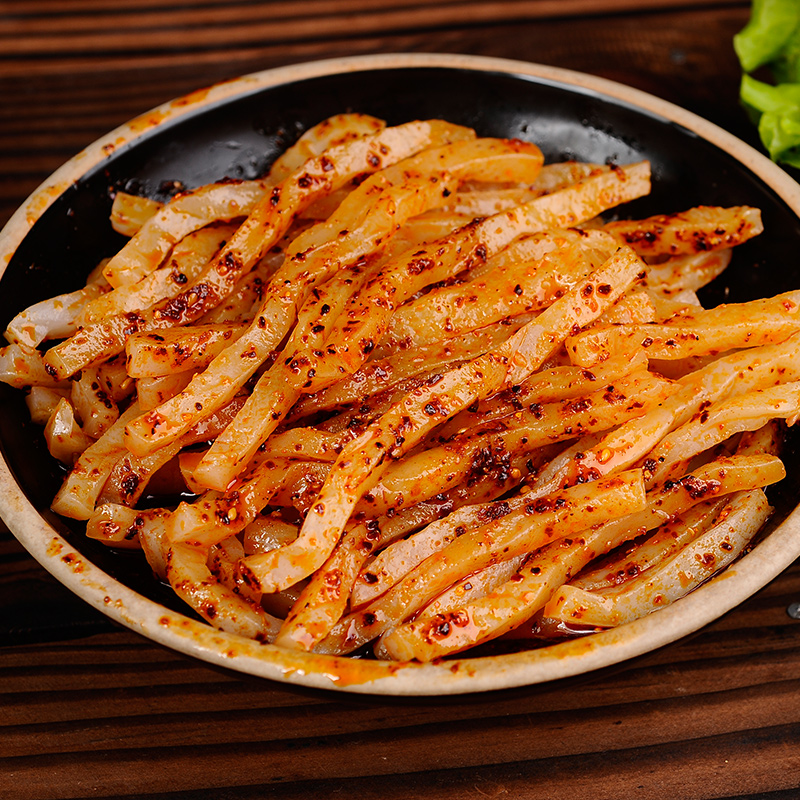 Gansu specialities Pine cool features snack Wang Xiaofeng rolled noodles Noodles Gluten handmade cool leather Quick Food Vacuum Bagged