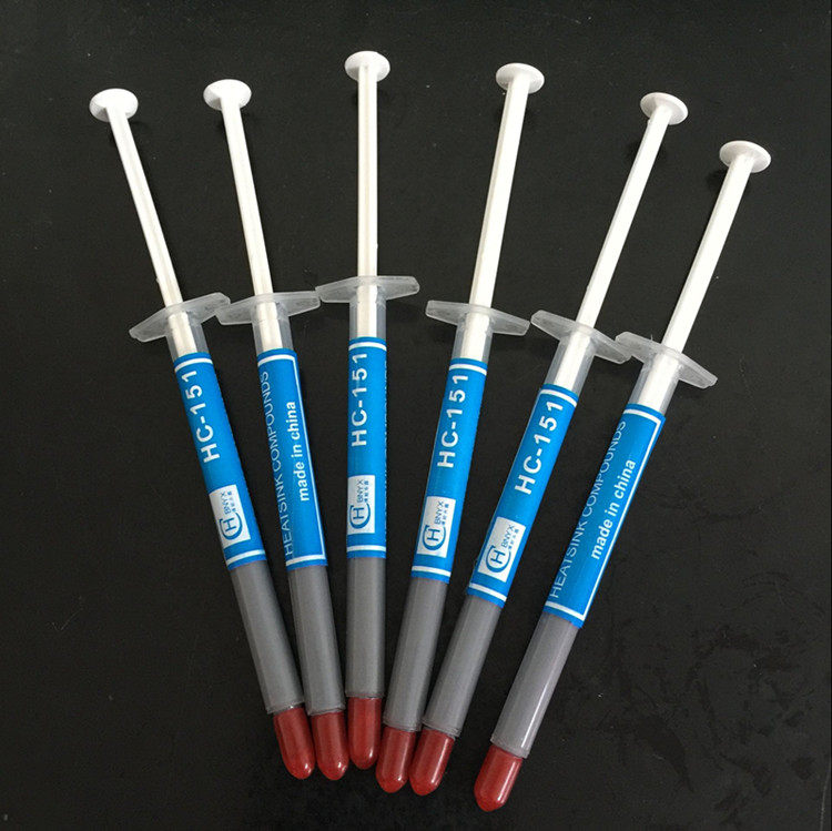 Grey thermal conductive paste heat dissipation silicone grease radiating glue CPU heat dissipation silicone grease a 1G thermal conductive paste thermally conductive adhesive